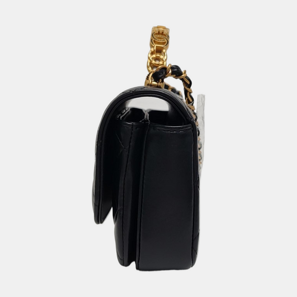 Quilted Lambskin Mini Black