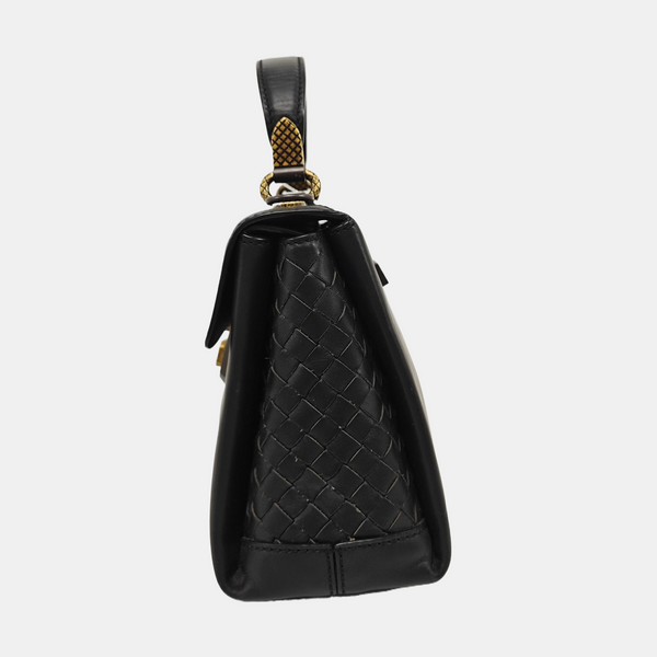 Piazza Small Calfskin Black