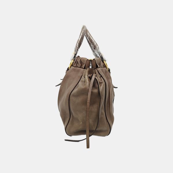 Calfskin Tote Bag Brown