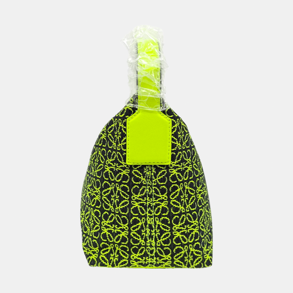 Fabric Top Handle Bag Small Yellow