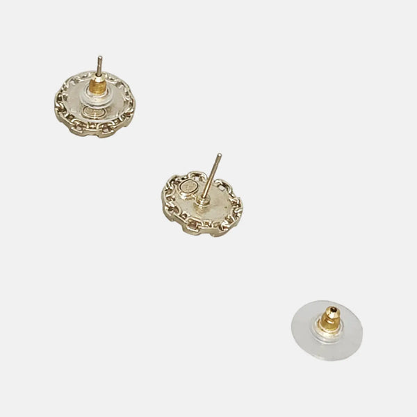 Metal Gold Stud Earrings