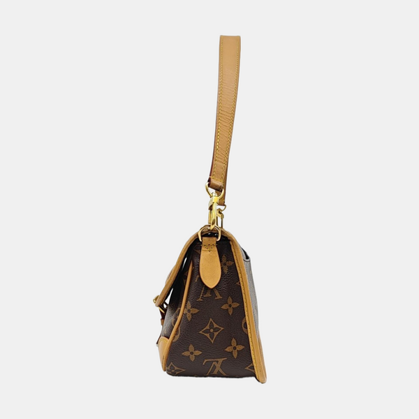 DIANE Monogram Coated Canvas Brown