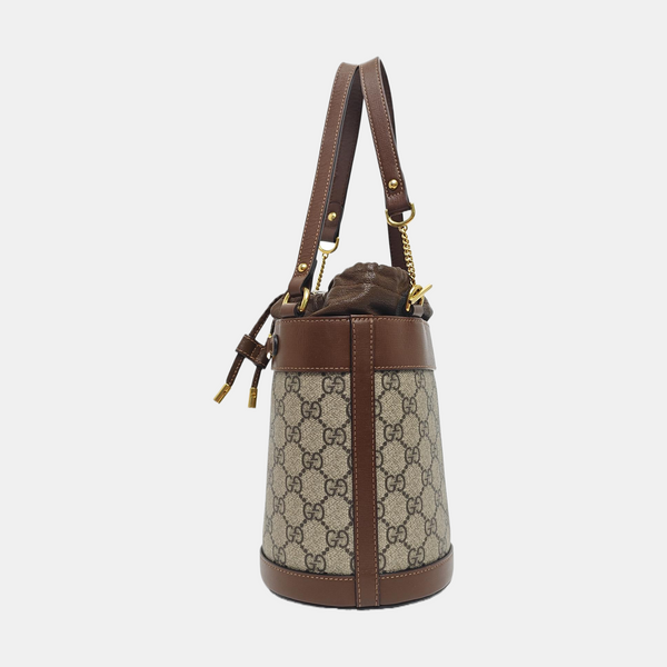 Horsebit 1955 Small Coated Canvas Beige