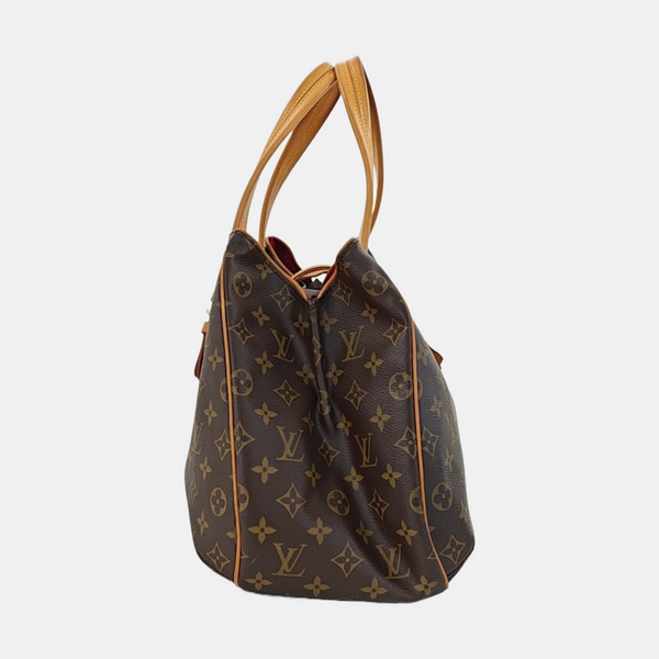 GRIET Monogram Coated Canvas Brown