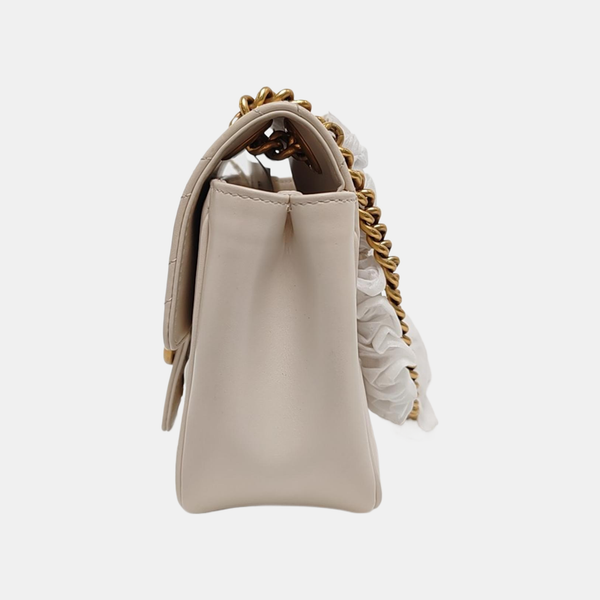 GG Marmont Mini Quilted Calfskin White