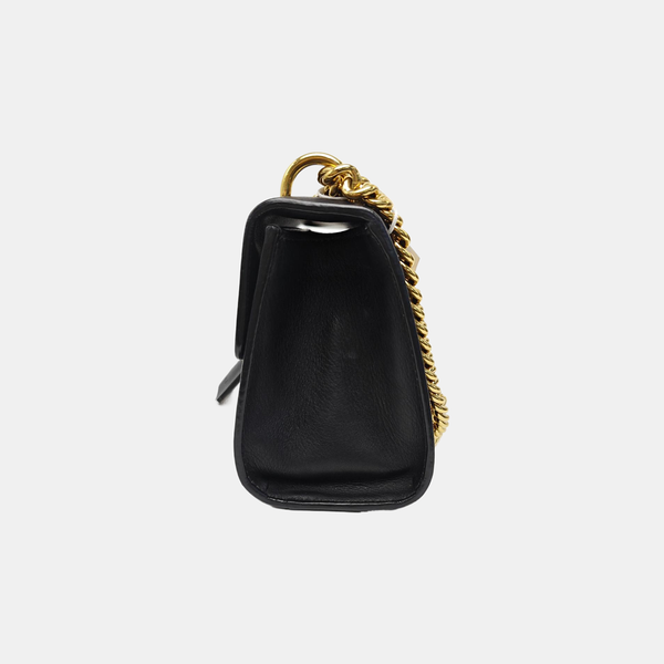 Padlock Small Calfskin Black