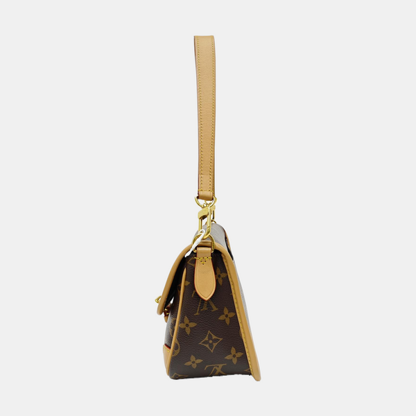 DIANE Monogram Coated Canvas Brown