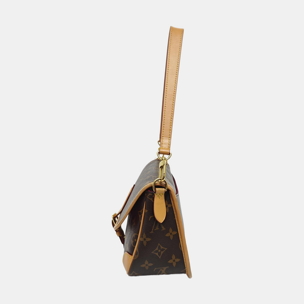 DIANE Monogram Coated Canvas Brown