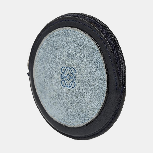 Charms Suede Blue Coin Purse
