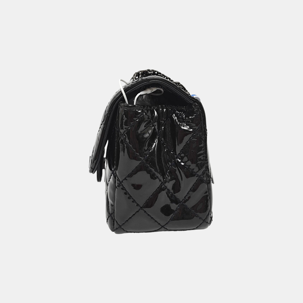 2.55 224 (mini) Quilted Patent Calfskin Black