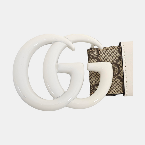Coated Canvas Belt Beige