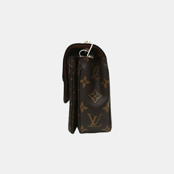 MARCEAU Monogram Coated Canvas Brown