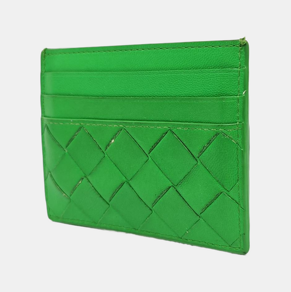 Lambskin Card Holder Green