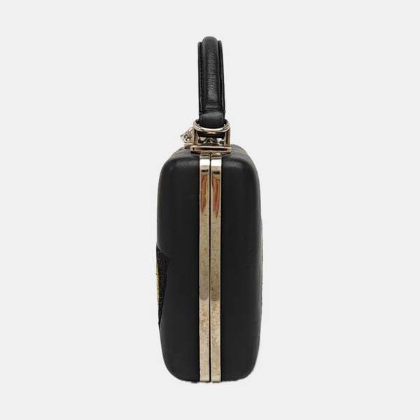 Calfskin Shoulder Bag Black