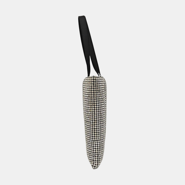 Lab-Grown Diamond Top Handle Bag Black