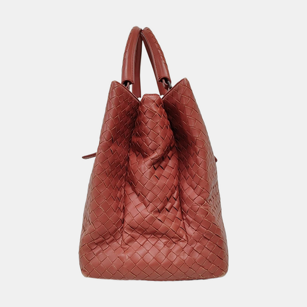 Authenticated pre-owned Roma Calfskin Pink - Top Handle Bag at Looply