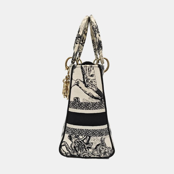 Lady D-Lite Medium Canvas White