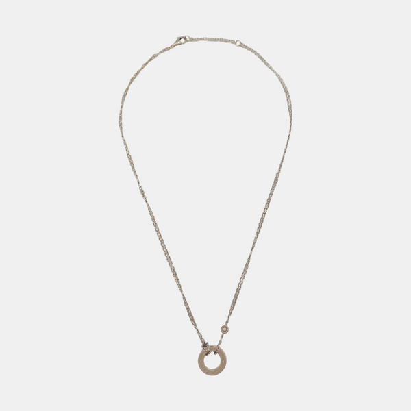 LOVE 18k White Gold Silver Necklace
