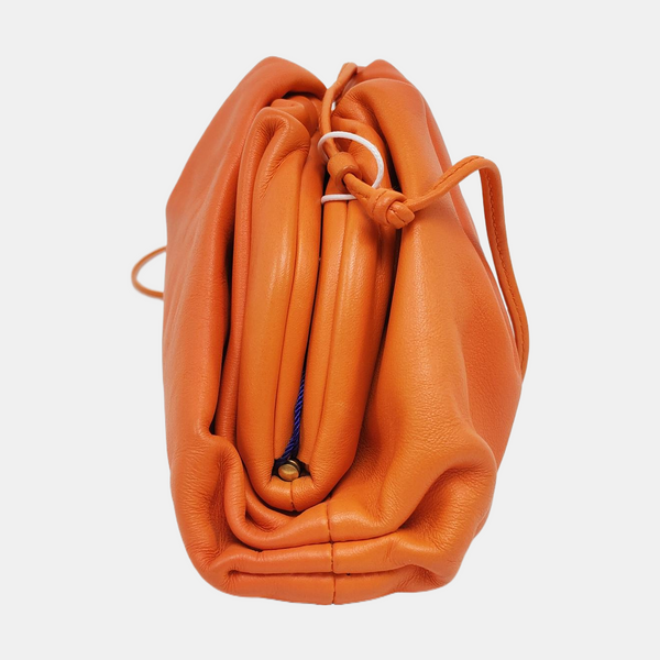 Authenticated pre-owned The Pouch Mini Calfskin Orange - Crossbody Bag at Looply