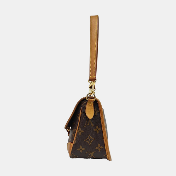 DIANE Monogram Coated Canvas Brown