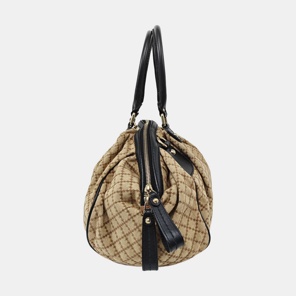 Sukey Monogram Canvas Black