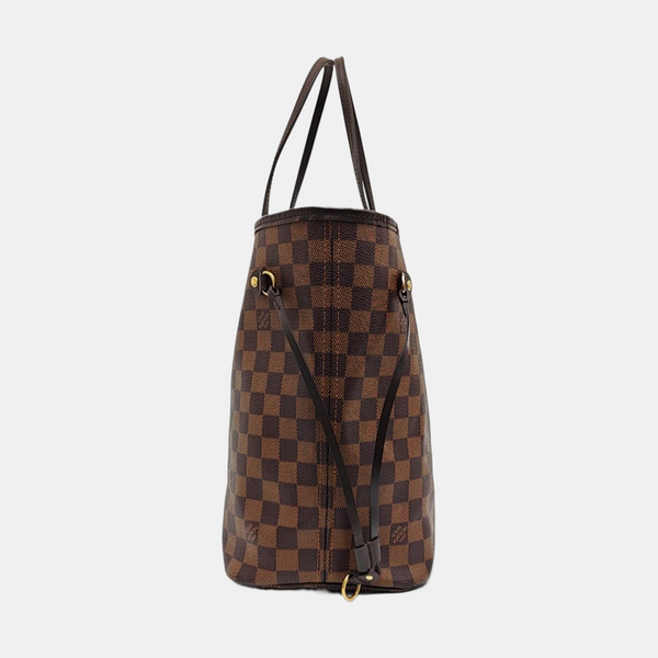 NEVERFULL MM Damier Ebene Coated Canvas Brown