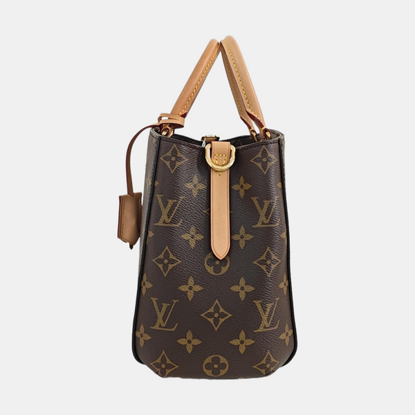 MONTAIGNE Monogram Coated Canvas Brown
