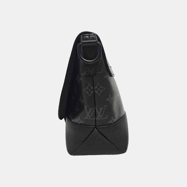 SAUMUR Monogram Coated Canvas Black