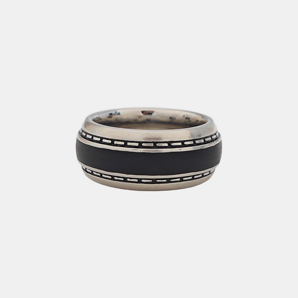 Stainless Steel Silver Ring EU 63