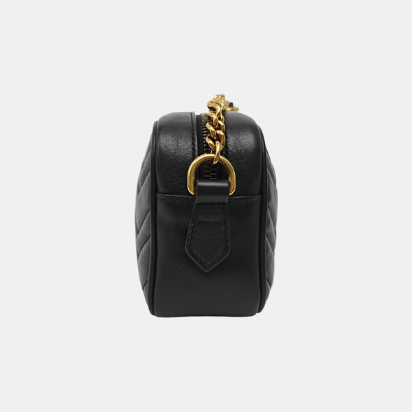 GG Marmont Mini Quilted Calfskin Black