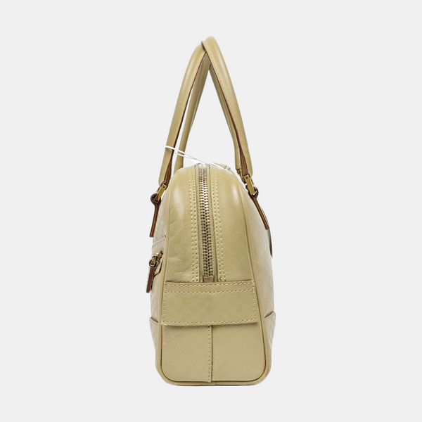 Calfskin Top Handle Bag Beige