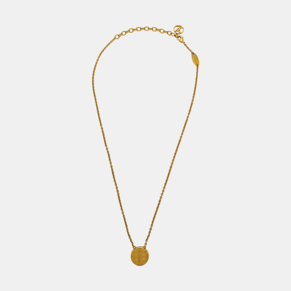 L TO V Metal Gold Necklace