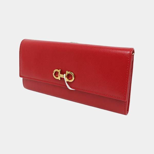 Vara Calfskin Red Wallet