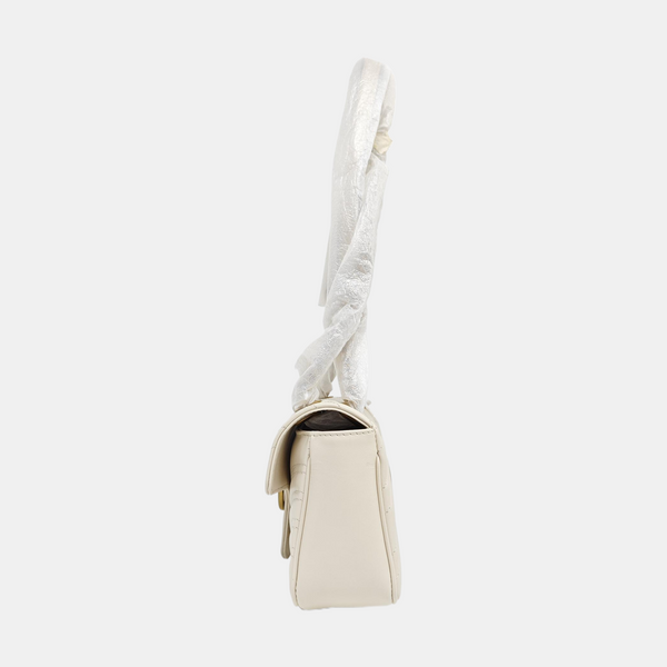 GG Marmont Small Quilted Calfskin White