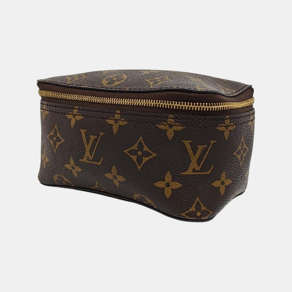 CUBE DE RANGEMENT PM Monogram Coated Canvas Brown
