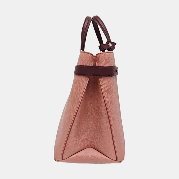 The Banner Medium Calfskin Pink