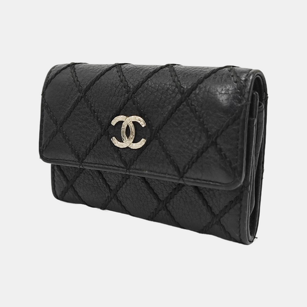 Quilted Lambskin Wallet Black