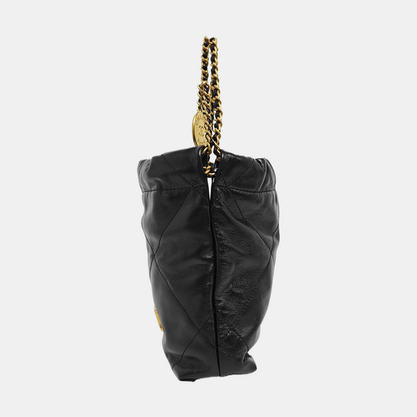 CHANEL 22 Mini Quilted Calfskin Black