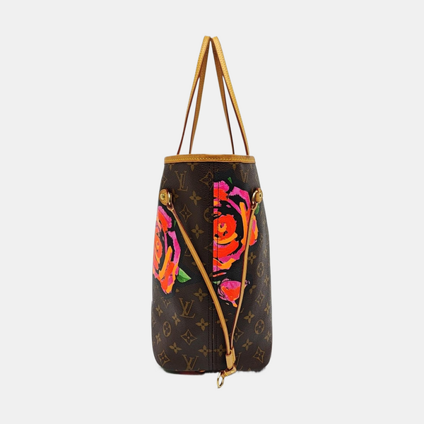 NEVERFULL MM Monogram Coated Canvas Brown