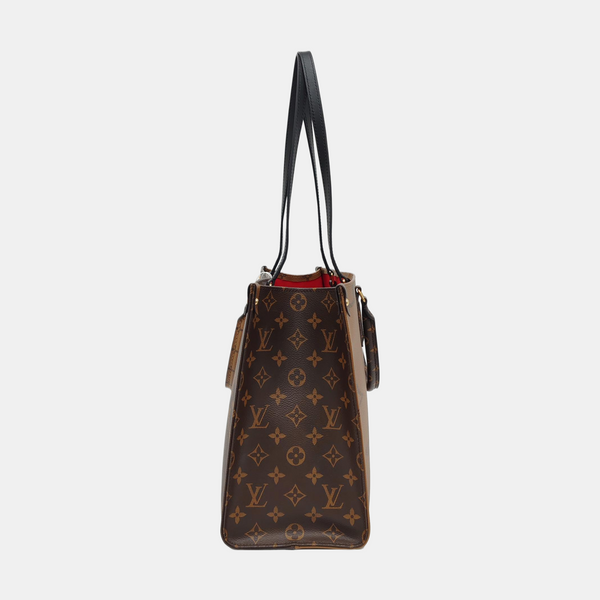 ONTHEGO MM Monogram Coated Canvas Brown