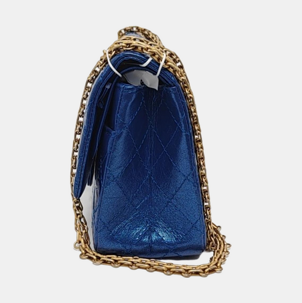 2.55 225 (small) Quilted Calfskin Blue