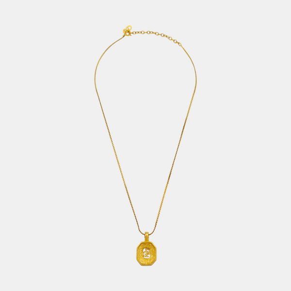 Petit CD Metal Gold Necklace