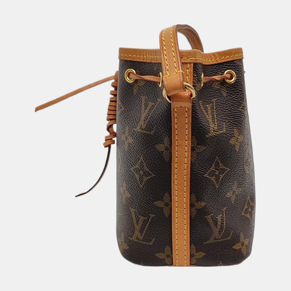 NÉONOÉ Nano Monogram Coated Canvas Brown