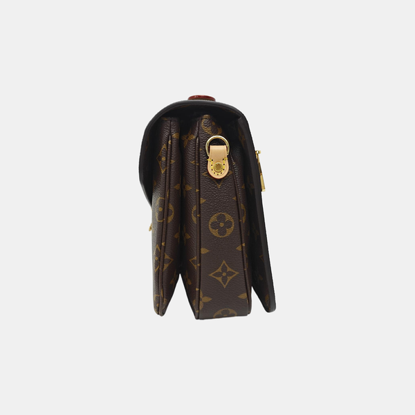 MÉTIS MM Monogram Coated Canvas Brown