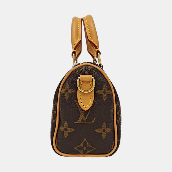 SPEEDY Nano Monogram Coated Canvas Brown