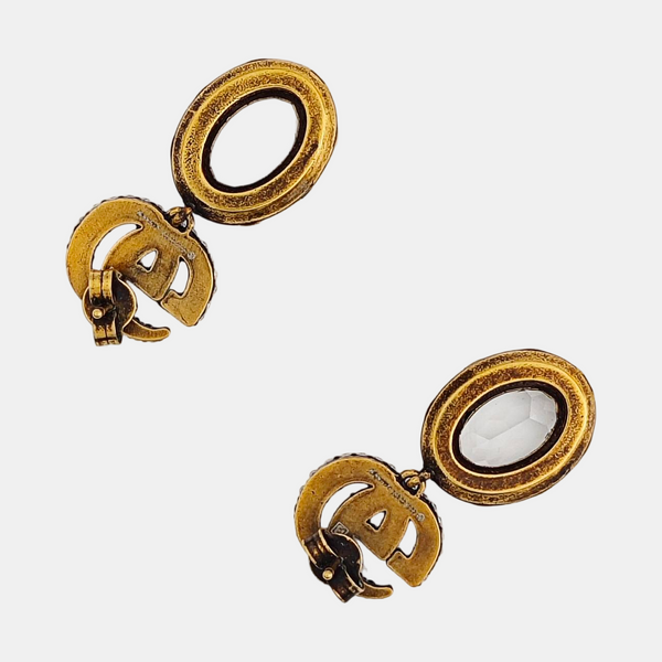 GG Running Metal Gold Earrings
