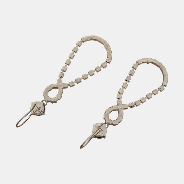 Metal Silver Earrings