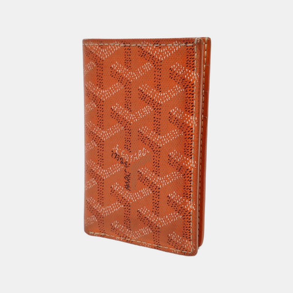 Saint-Marc PM Coated Canvas Orange Card Holder