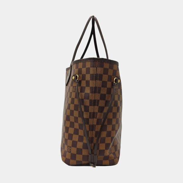 NEVERFULL MM Damier Ebene Coated Canvas Brown