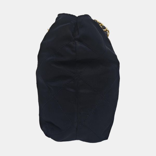 Nylon Shoulder Bag Blue
